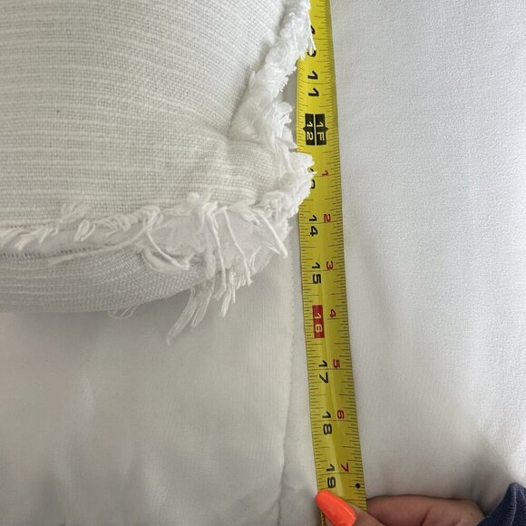 Large White Rabbit Bunny Pillow Rustic Cottagecore Fluffy Tail Tan Bow Y2K - Picture 4 of 5